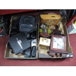 A Pair of Zennox Binoculars, together with a quantity of cameras, including Praktica, Olympus,