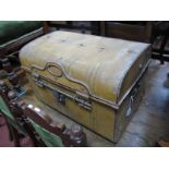 XIX Century Painted Tin Travelling Trunk.