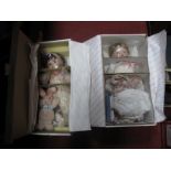Two Modern Porcelain "Heritage Dolls", Jessica and Sara (both boxed). (2)