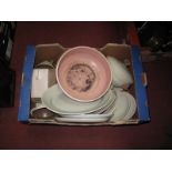 Poole Pottery Speckled and Two Tone Table Ware, of approximately fifty-two pieces:- One Box