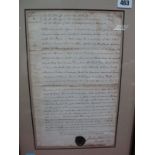 Execution Warrant: An XVIII Century manuscript to the Sheriffs of the City of London, and to the