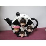 A Lorna Bailey Four Face Teapot.