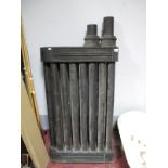 WITHDRAWN An Unusual Victorian Heavy Cast Iron Radiator, foliate and beadwork decoration to the ends