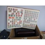 Stamps - Large box with eight volumes, including German States, East Germany, Berlin, Canada