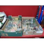 Danbury Mint Resin Models, including "Seagull Cove", "The River Crossing", "At The Church", "The