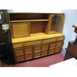 Nathan Furniture Teak Lounge Unit, with three drawers over three panelled cupboard doors.
