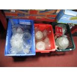 A Quantity of Bowls, dishes and other glassware:- Three Boxes