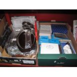 Skybee, Cavalier, Oneida, Boxed Tableware, stainless steel dishes, hors d'oeuvres, etc:- Two Boxes