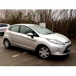 2009 Ford Fiesta Style, registration PY09 CEJ, 1.4 Petrol 5-Door Hatchback Automatic, in Silver,