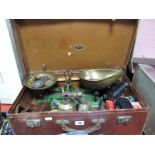 A Set of Early XX Century Scales, miscellaneous weights, Voightlander Franka, Agifold camera,