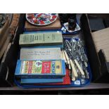 Loose and Boxed Cutlery, including Butler's CWS, carving set, etc: one tray