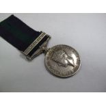 A Single General Service Medal King George VI Malaya, awarded to 1448188 Pte L. Hughes, Devon Reg.