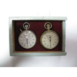 A Pair of Military Stopwatches, early XX Century, one stamped AM 6B/221, the other "Patt 4" with