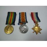 A World War One Trio, War, Victory and 1914-15 Star, awarded to 2321 Pte M. Gill, York and Lanc