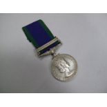 A Single General Service Medal Queen Elizabeth II Northern Ireland , awarded to 24104354 Pte D.