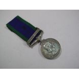 A Single General Service Medal Queen Elizabeth II Northern Ireland , awarded to 24234243 CFN P.