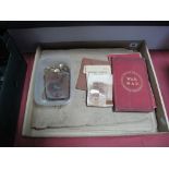 Photo Album- WWI photographs of service at home and France, two war maps, Palestine railway tickets,