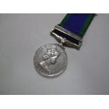 A Single General Service Medal Queen Elizabeth II Northern Ireland , awarded to 24826980 Pte M.J.