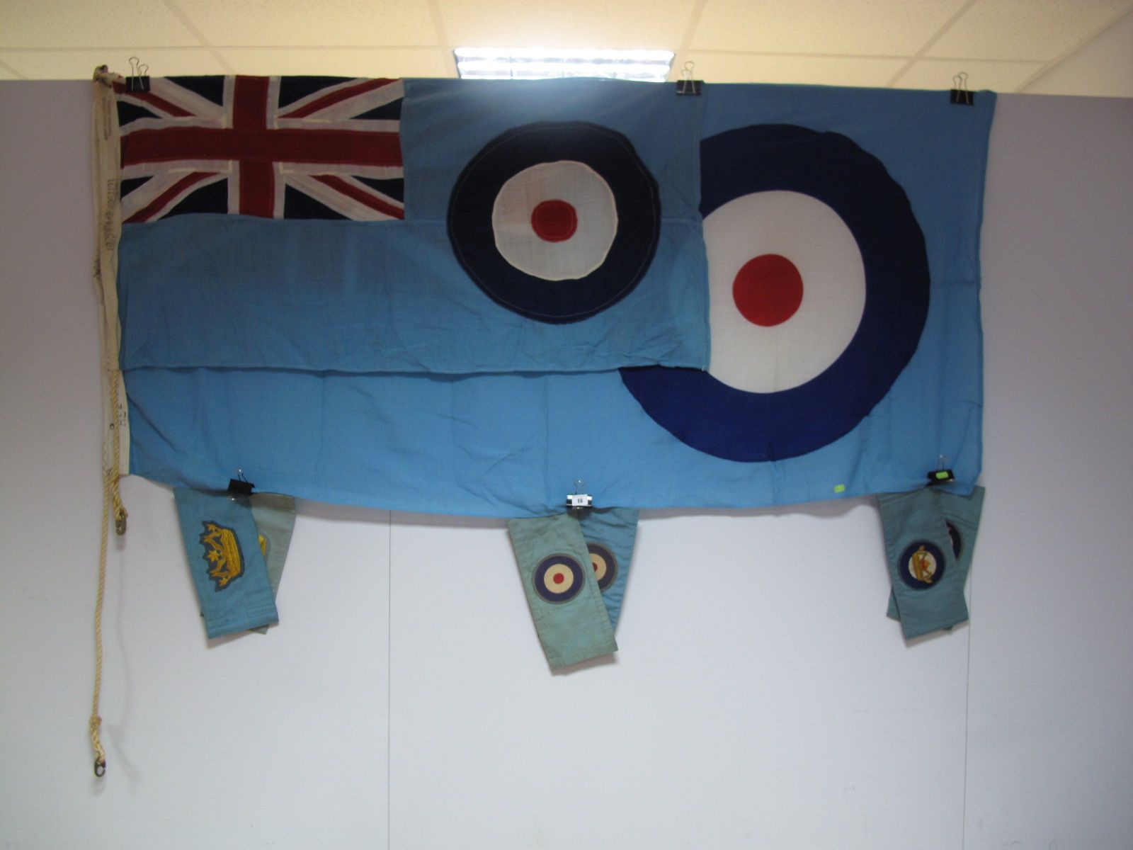 Two Genuine R.A.F. Ensign Flags, one by Arthur Smart & Co., 24" x 48" (61 x 122cms), the other 72" x