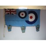 Two Genuine R.A.F. Ensign Flags, one by Arthur Smart & Co., 24" x 48" (61 x 122cms), the other 72" x