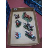 A Small Collection of Approximately 54mm Superbly Painted Figures, both mounted and foot,