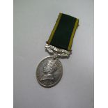 A Single for Efficient Service Medal, Territorial, King George VI, awarded to 4737209 GNR, G.