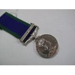 A Single General Service Medal Queen Elizabeth II Northern Ireland , awarded to 24370612 Cpl J.Y.