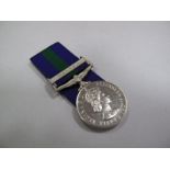 A Single General Service Medal Queen Elizabeth II, Malaya, awarded to K406504 HG SHARIFF, B. Noh, of