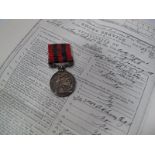 A Single India General Service Medal Victorian Waziristan 1894-5, awarded to 2298 L Cpl I. Giles,