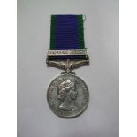 A Single General Service Medal Queen Elizabeth II Northern Ireland , awarded to 24150669 Pte C.