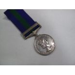 A Single General Service Medal Queen Elizabeth II Malaya, awarded to 22743562 Pte R. Springthorpe,