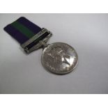 A Single General Service Medal King George VI Malaya, awarded to 22856731 Pte D. Burton, Royal