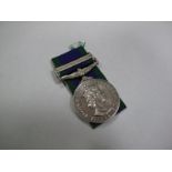 A Single General Service Medal Queen Elizabeth II Northern Ireland , awarded to 24117262 Pte G.