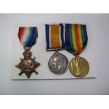 WWI Trio, consisting of 14/15 Star, War and Victory Medals to: 1133 Sgt. W. Creswick York & Lancs