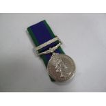 A Single General Service Medal Queen Elizabeth II Northern Ireland , awarded to 24408065 Pte M.