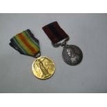 WWI Pair, consisting of Distinguished Conduct Medal and Victory Medal to: 6181 Pvt. R. S. Milburn