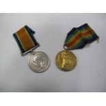 A World War One Duo, War and Victory Medals, awarded to 3-1875 Pte J. Shurt, York and Lanc Regiment,
