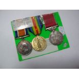 WWI Group of Three Medals, consisting of WWI War Medal, Victory Medal QEII B. E. M (Civil) to: