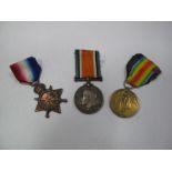 A World War One Trio, War, Victory and 1914-15 Star, awarded to 18359 Pte W. Taylor, York and Lanc