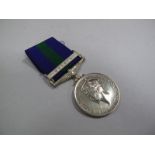 A Single General Service Medal King George VI Malaya, awarded to 22175196 Pte W. Aisbitt, K.O.Y.L.