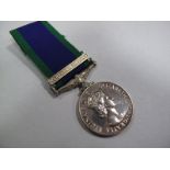 A Single General Service Medal Queen Elizabeth II Northern Ireland , awarded to 24540245 TPR W.H.