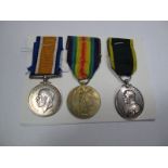 WWI Trio, consisting of War, Victory Medals and Territorial Efficiency Medal to: 204298 Sgt. W.