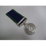 A Single General Service Medal Queen Elizabeth II Northern Ireland , awarded to 24440604 Pte N.L.