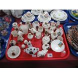 Arcadian, Goss, Carlton, Grafton, Florentine and other crested ware:- One Tray