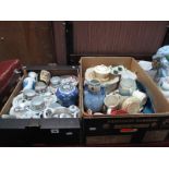 Japanese/Chinese Cups and Saucers, vases, Carlton ware, Chelsea, Bewley and other ceramics:- Two