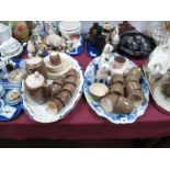 Maddock and Blue and White Pottery Meat Plates, Branksome two tone coffee service, modern