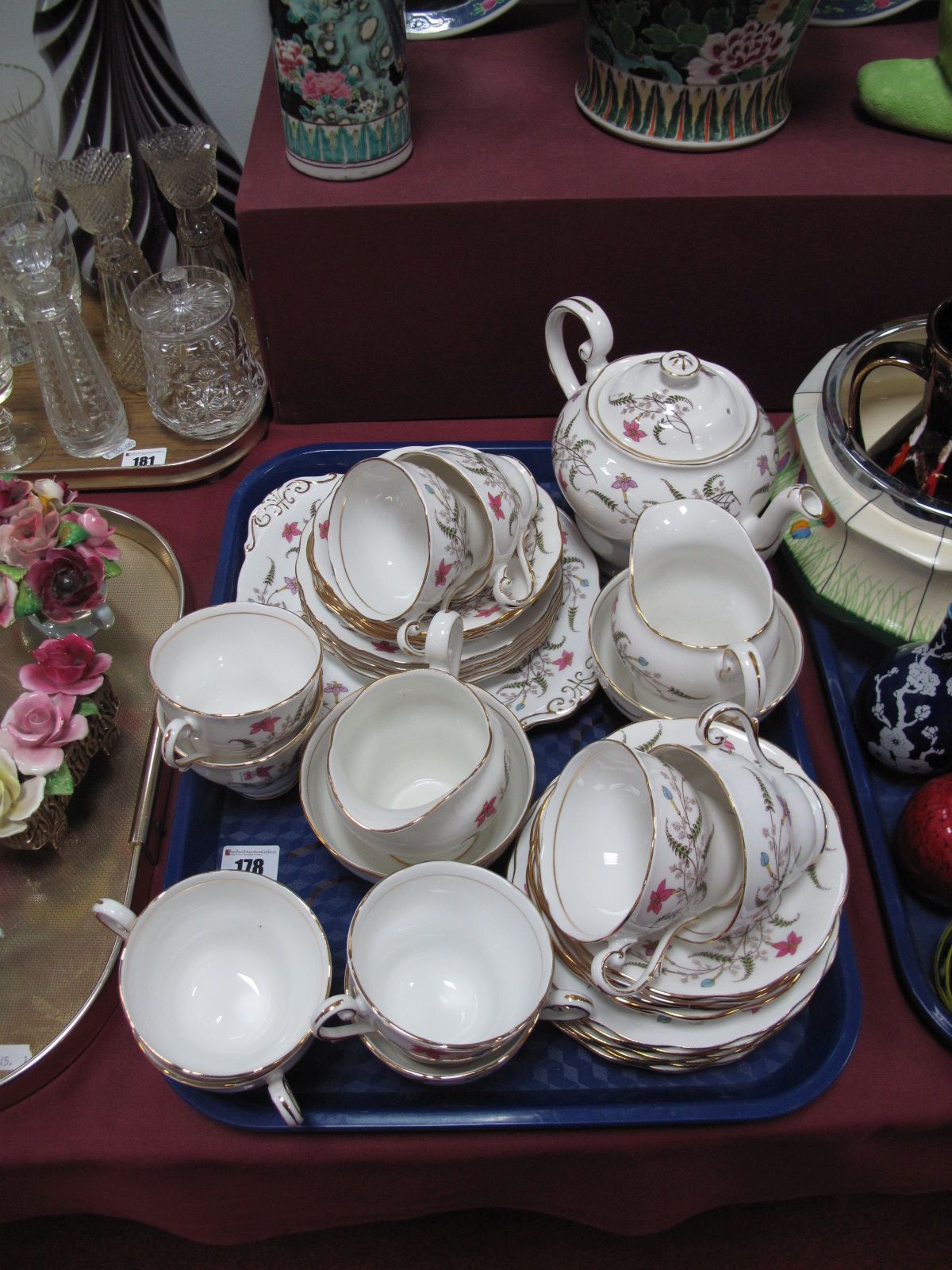 Royal Standard- "Fancy Free" Tea service of Thirty-Eight Pieces:- One Tray