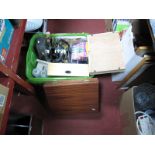 Artists Equipment and Accessories, including box easel, fabric paints, paint brushes, light box,