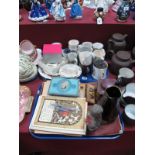 Early XX Century and Later Royal Commemorative Ware, including trinket boxes, pin dishes, beakers,