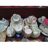 Spode's Royal Jasmine, Strathmore, Tuscan Plant, Paragon "Country Lane" teaware:- One Tray